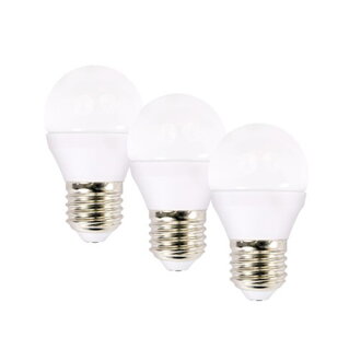 LED žiarovka E27 6W miniGLOBE biela teplá ECOLUX SOLIGHT WZ432-3 3ks