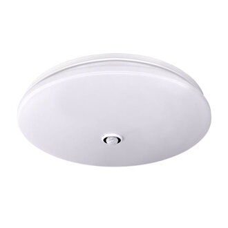 LED stropné svietidlo PLAIN s PIR senzorom, 18W, 1260lm, 3000K, okrúhle pr. 33cm