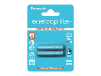 Nabíjacia batérie AAA (R03) 1,2V/550mAh Eneloop PANASONIC LITE 2ks