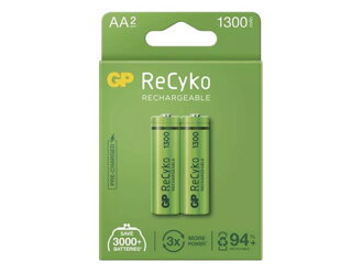 Nabíjacie batérie AA (R6) 1,2V/1300mAh GP Recyko 2ks