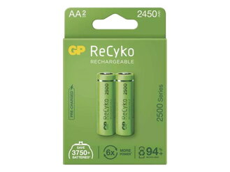 Nabíjacie batérie AA (R6) 1,2V/2450mAh GP Recyko 2ks