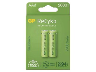 Nabíjacie batérie AA (R6) 1,2V/2600mAh GP Recyko 2ks