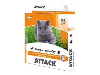 Antiparazitný obojok pre mačky STACHEMA Attack 35 cm
