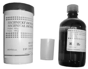Dvojzložková odlievacia hmota Dentacryl ELCHEMCO 200g sada