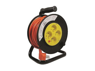 Predlžovací kábel na bubne - 4 zásuvky 20m HADEX L190