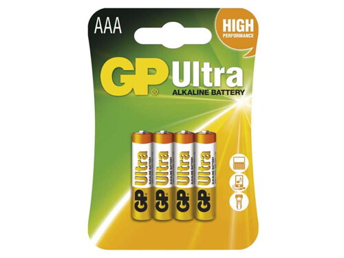 Batéria AAA (R03) alkalická GP Ultra Alkaline (4ks)