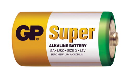Batéria D (R20) alkalická GP Super Alkaline (2ks)