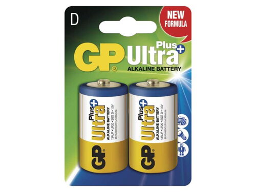 Batéria D (R20) alkalická GP Ultra Plus Alkaline (2ks)